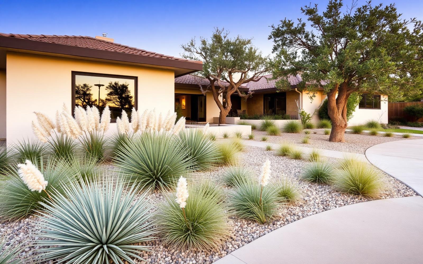Drought-conscious residential landscape, representative imagery