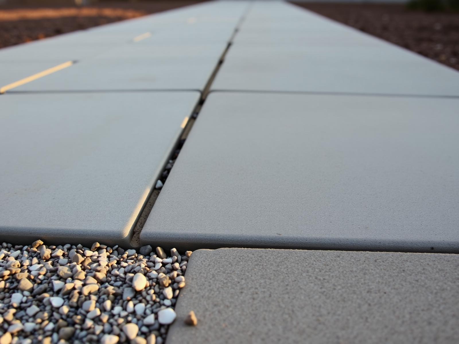 Large-format concrete paver detail, representative